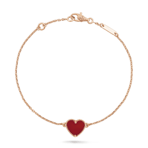 Sweet Alhambra heart bracelet_ 18K rose gold_ Carne