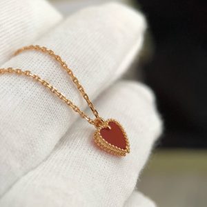 Sweet Alhambra heart bracelet_ 18K rose gold_ Carne